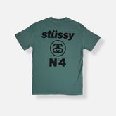 Stüssy Green "N4" Graphic T-shirt