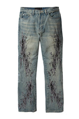 SCRATCHED DENIM