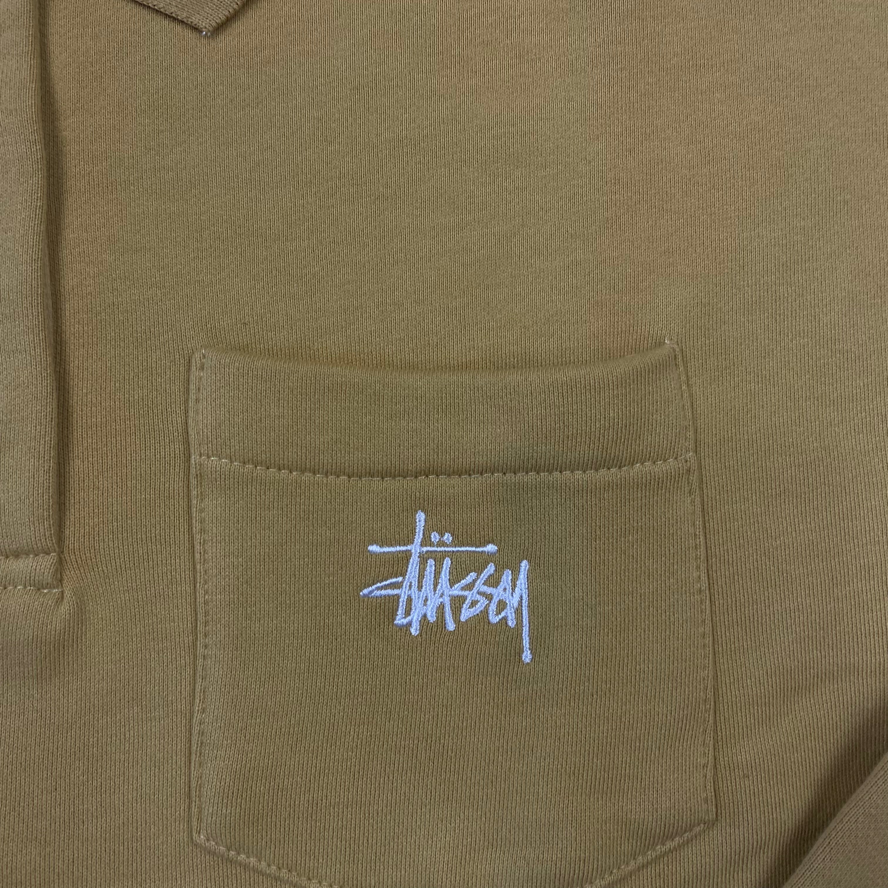 Yellow Stüssy Polo Sweatshirt(XS)