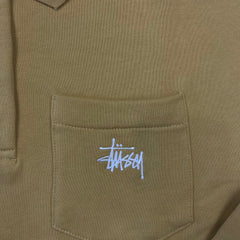 Yellow Stüssy Polo Sweatshirt(XS)