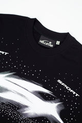 Hellstar Abstract Racing Tribal Logo Graphic T-Shirt