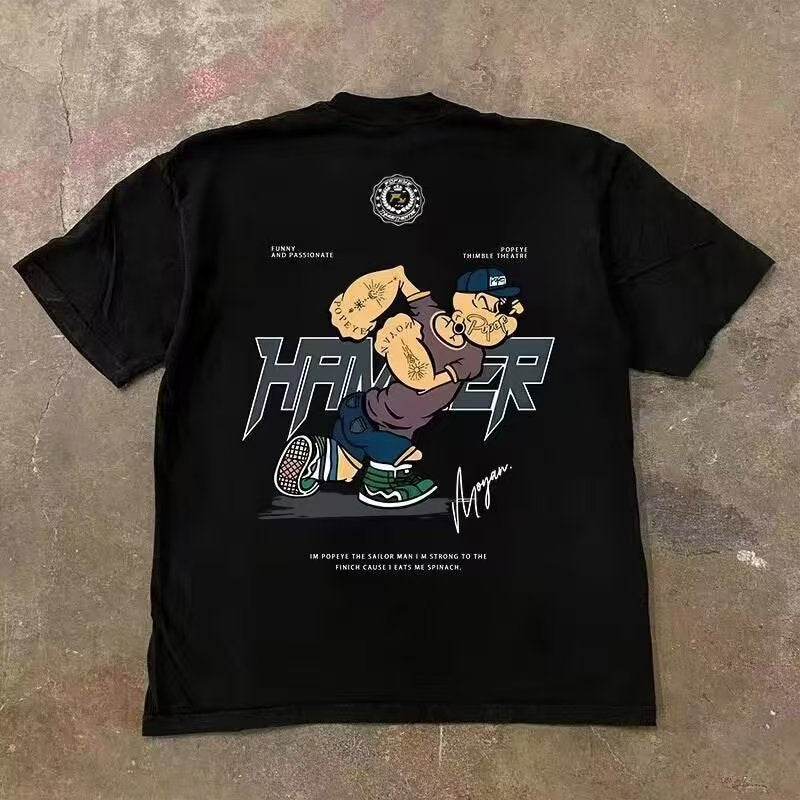 Urban Streetwear Graphic Tee – Loose Fit