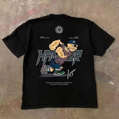 Urban Streetwear Graphic Tee – Loose Fit