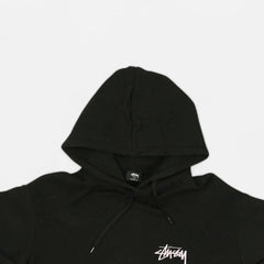 Stüssy Black Dice Hoodie with Purple Spellout