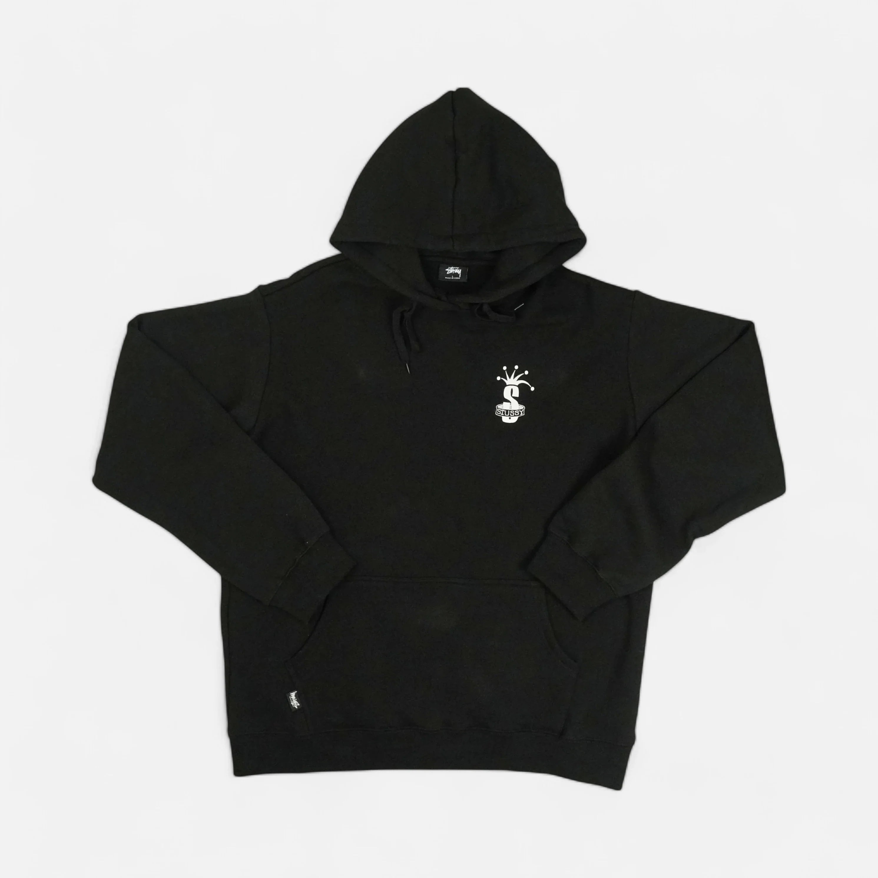 Stüssy Black "S" And Broken Crown Hoodie