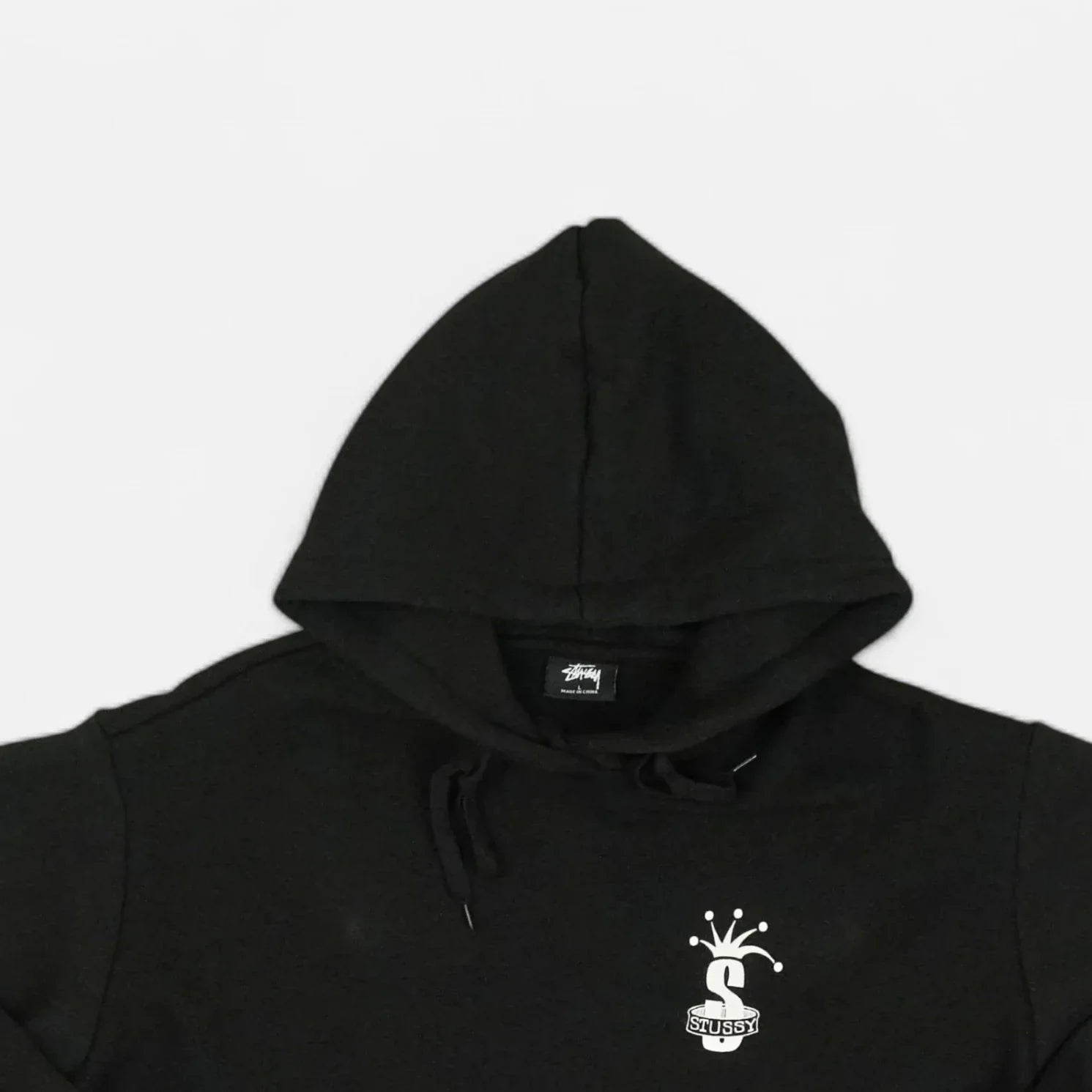 Stüssy Black "S" And Broken Crown Hoodie