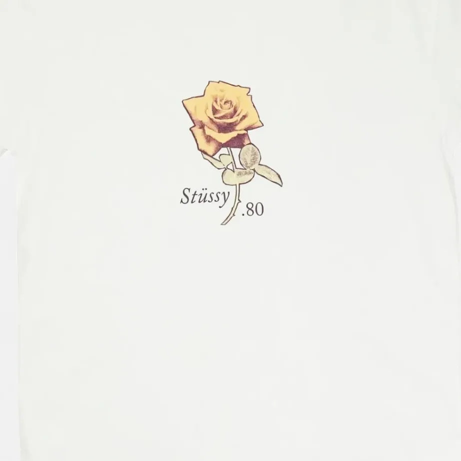 Stüssy White 80’s Rose T-Shirt