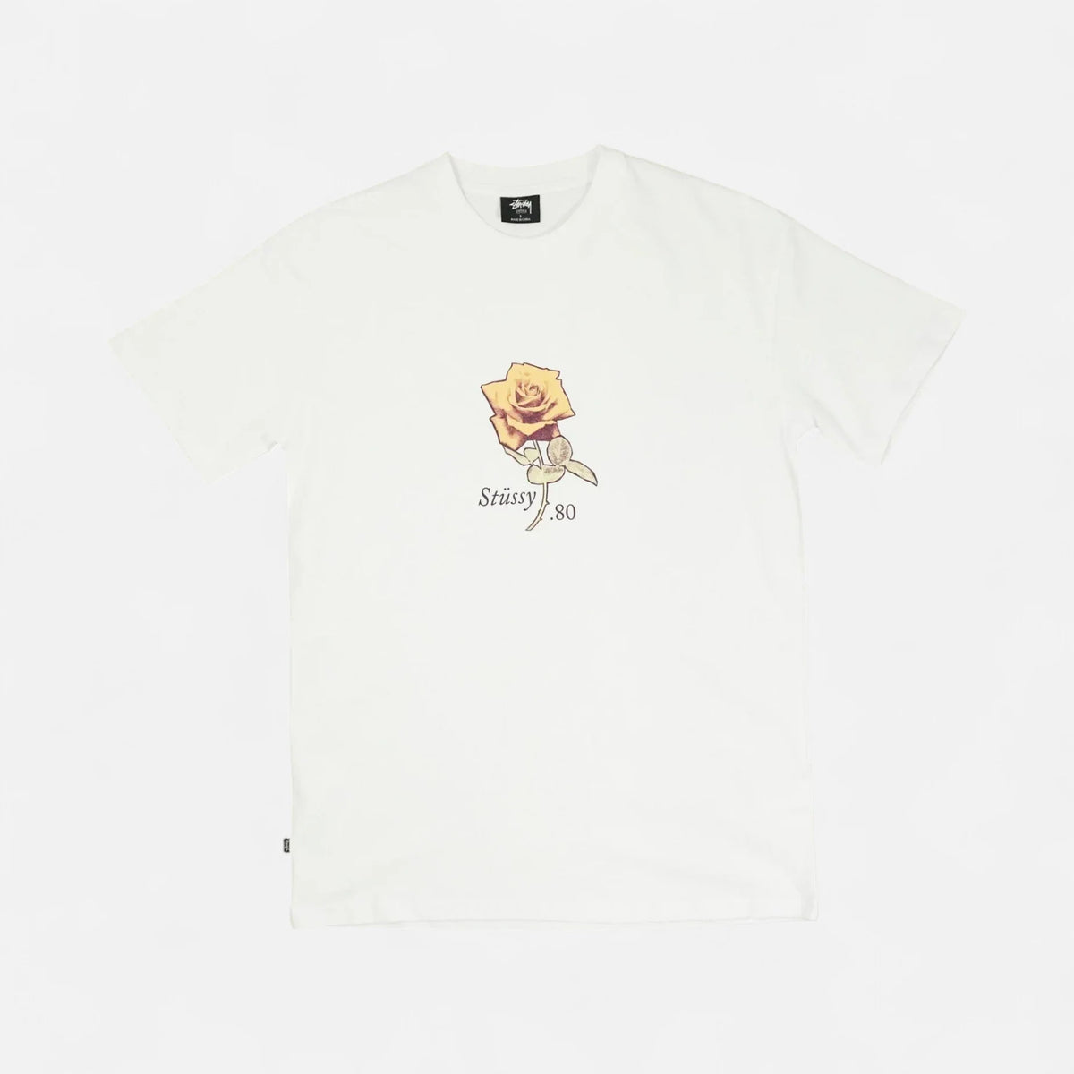 Stüssy White 80’s Rose T-Shirt