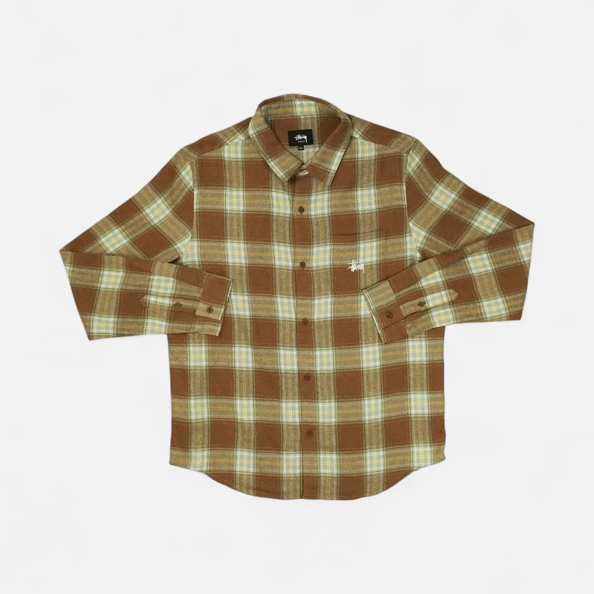Stüssy Brown Checkered shirt
