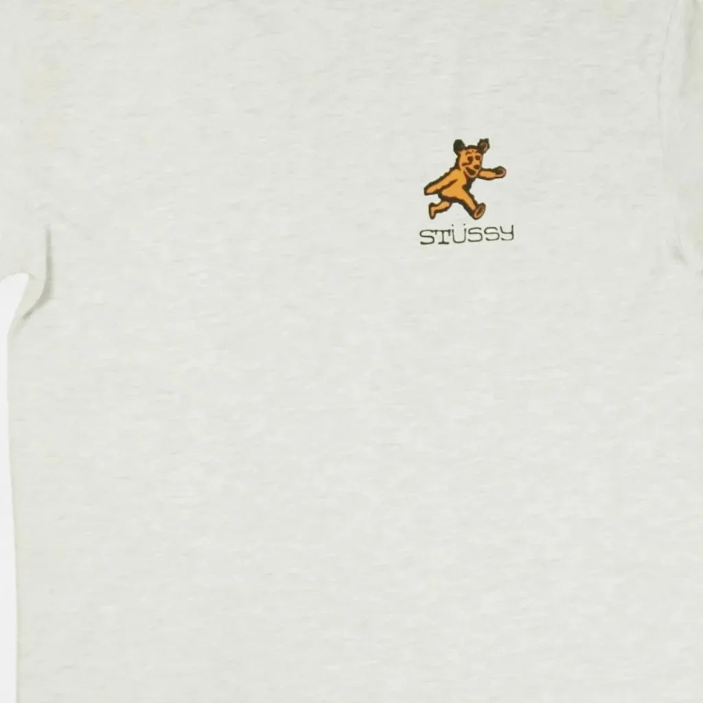 Stüssy Grey Bear Graphic T-Shirt
