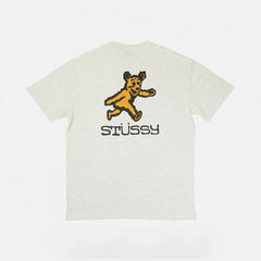Stüssy Grey Bear Graphic T-Shirt