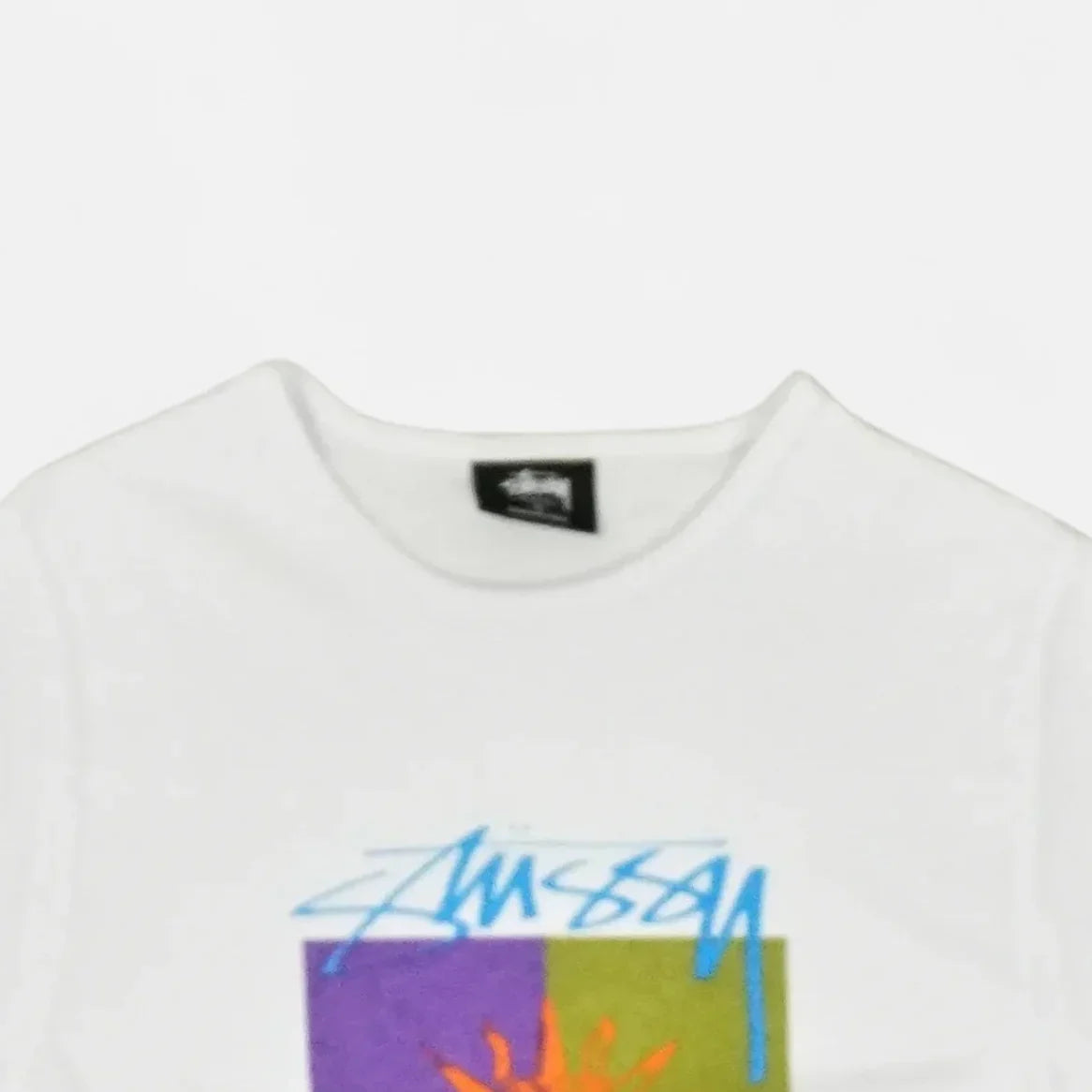 Stüssy Womens White "Love And Peace" Baby T-shirt