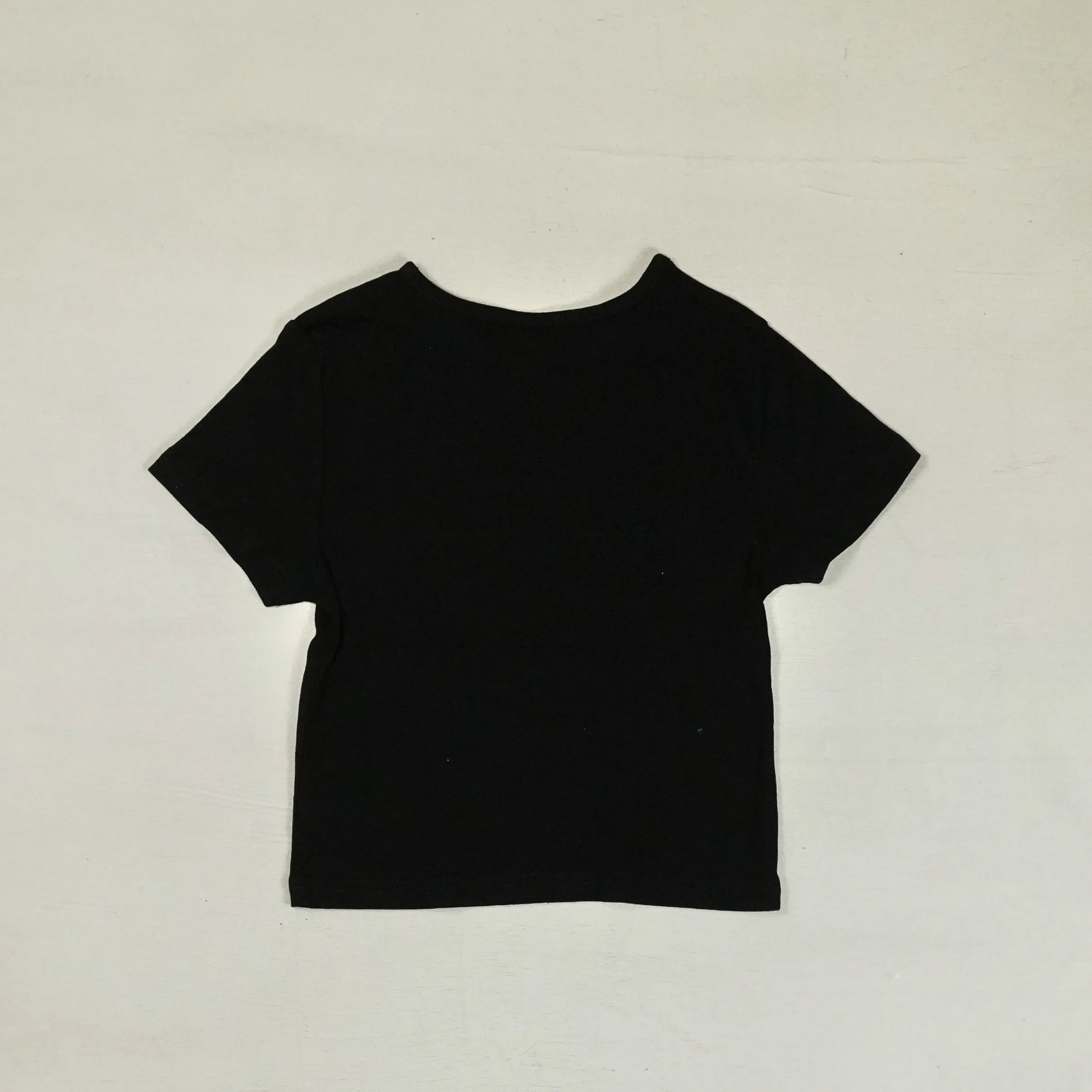 Stüssy Womens Black Pink Flower Graphic Baby T-shirt