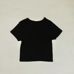 Stüssy Womens Black Pink Flower Graphic Baby T-shirt