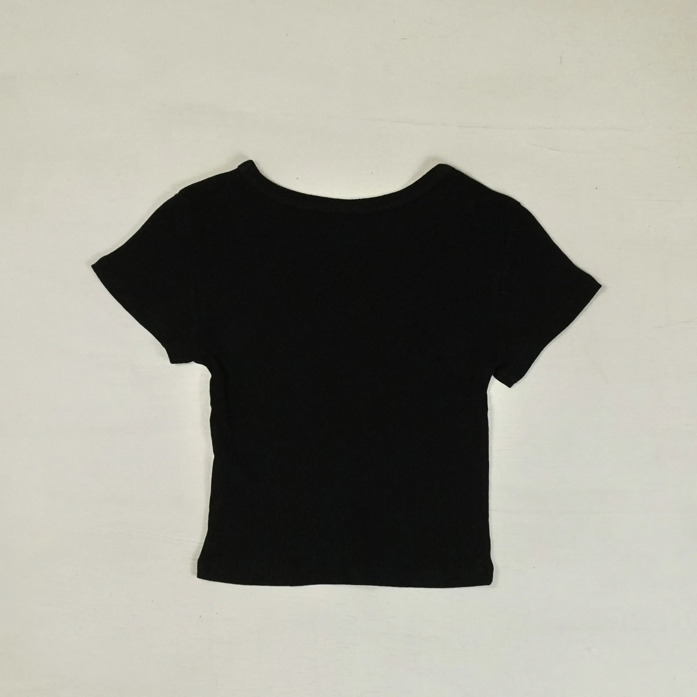 Stüssy Womens Black Embroidered Spellout Baby T-shirt
