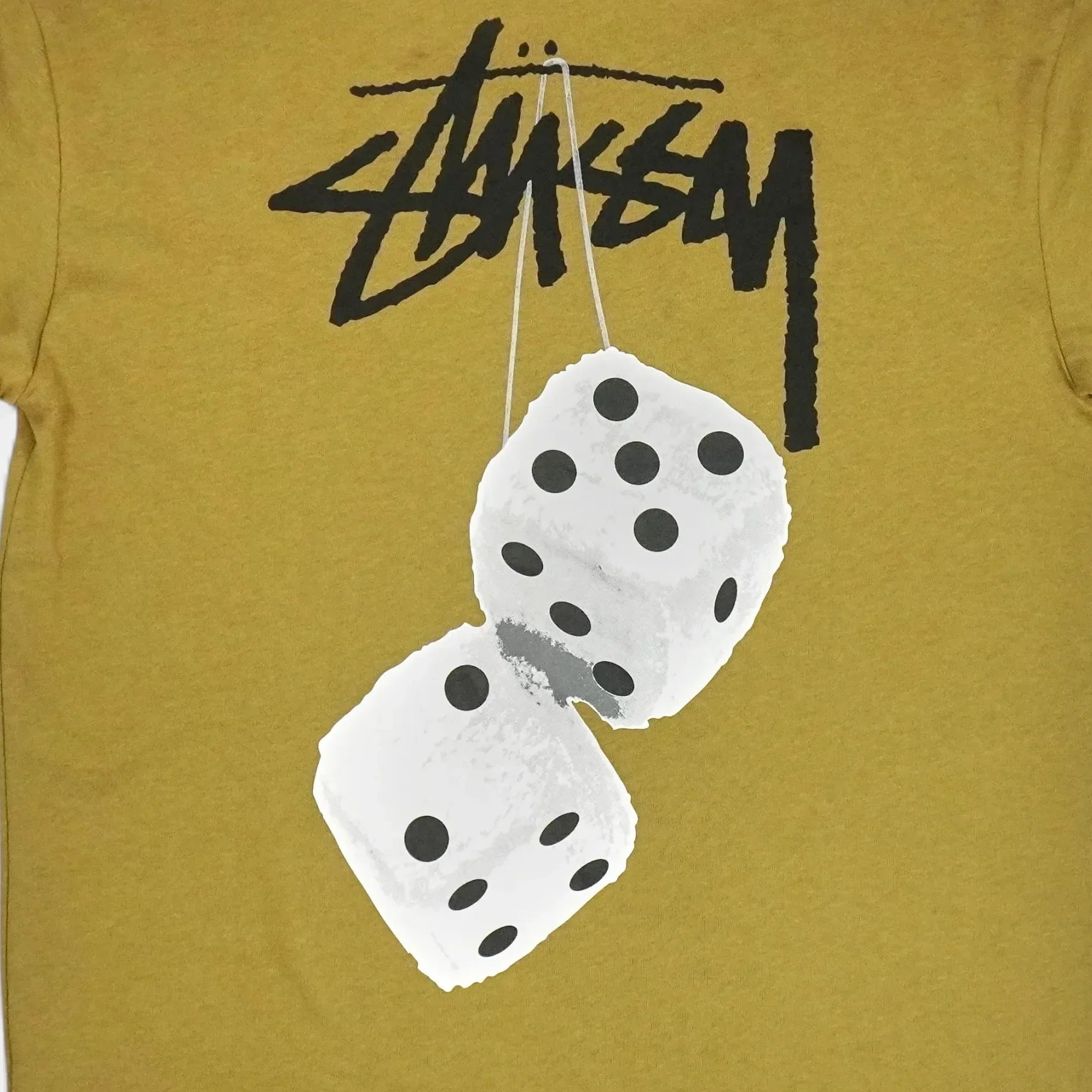 Stüssy Mustard Dice Graphic T-shirt