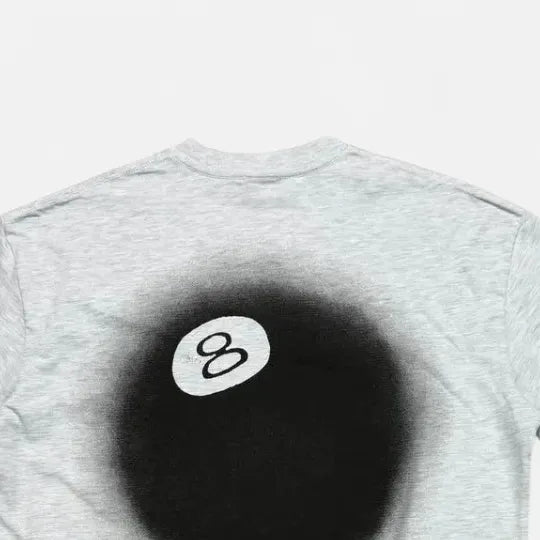 Stüssy Grey 8-Ball Graphic T-shirt