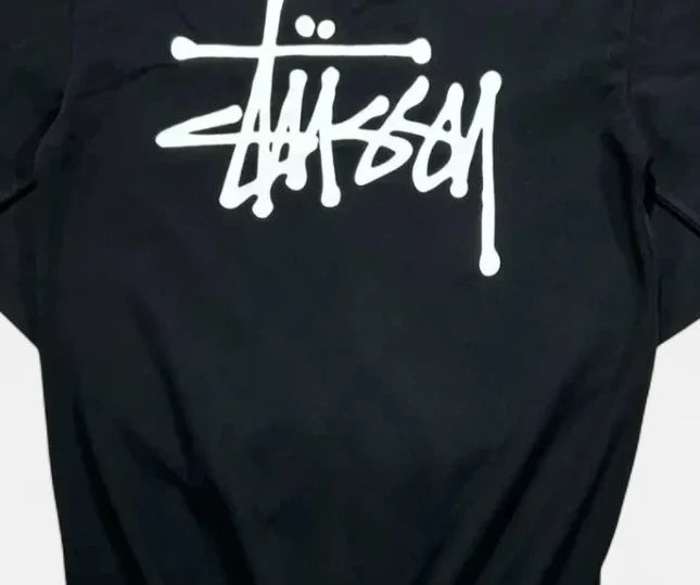 Stüssy International Black Spellout Long Sleeve Top
