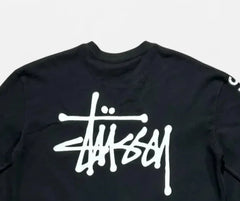 Stüssy International Black Spellout Long Sleeve Top