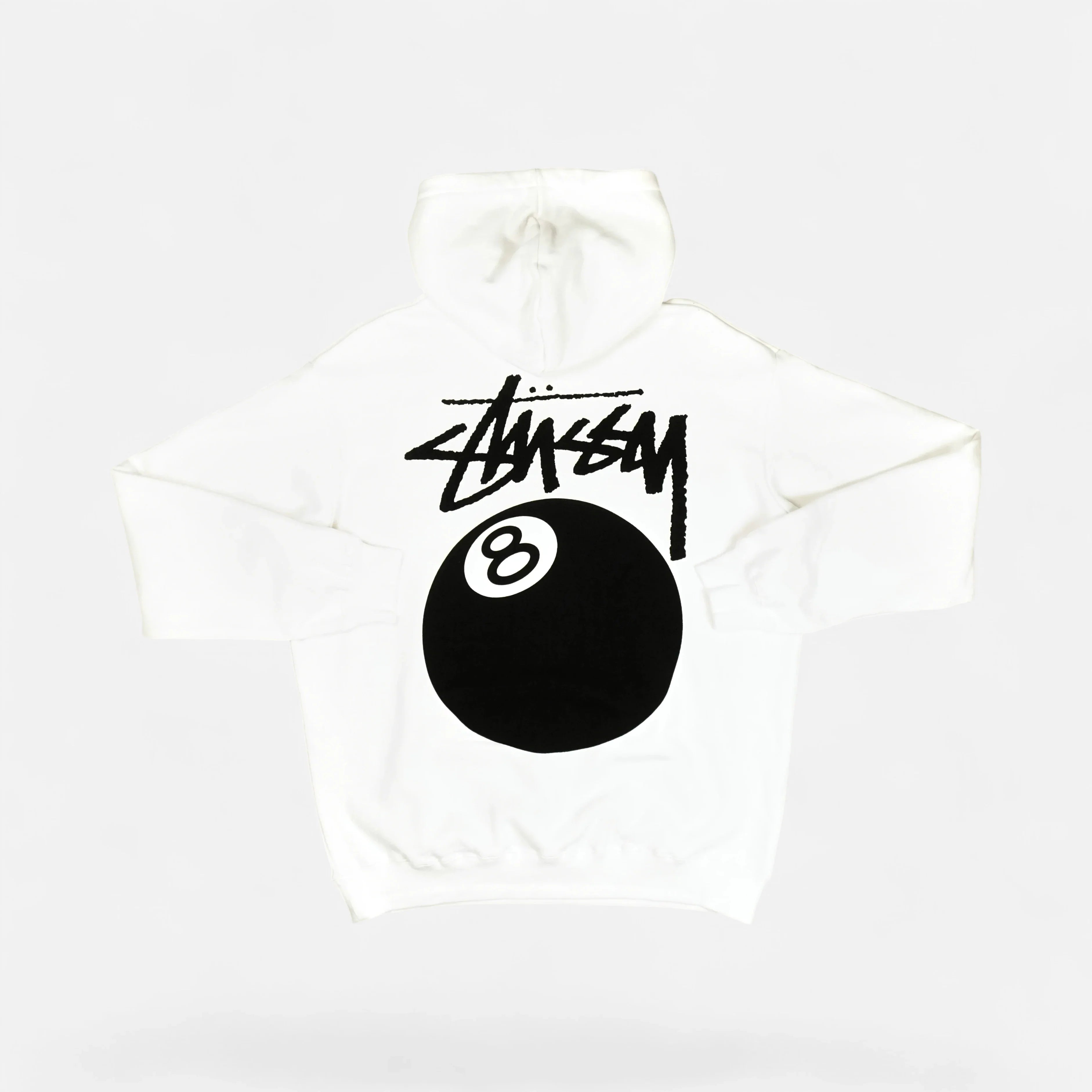 Stüssy White 8 Ball Hoodie