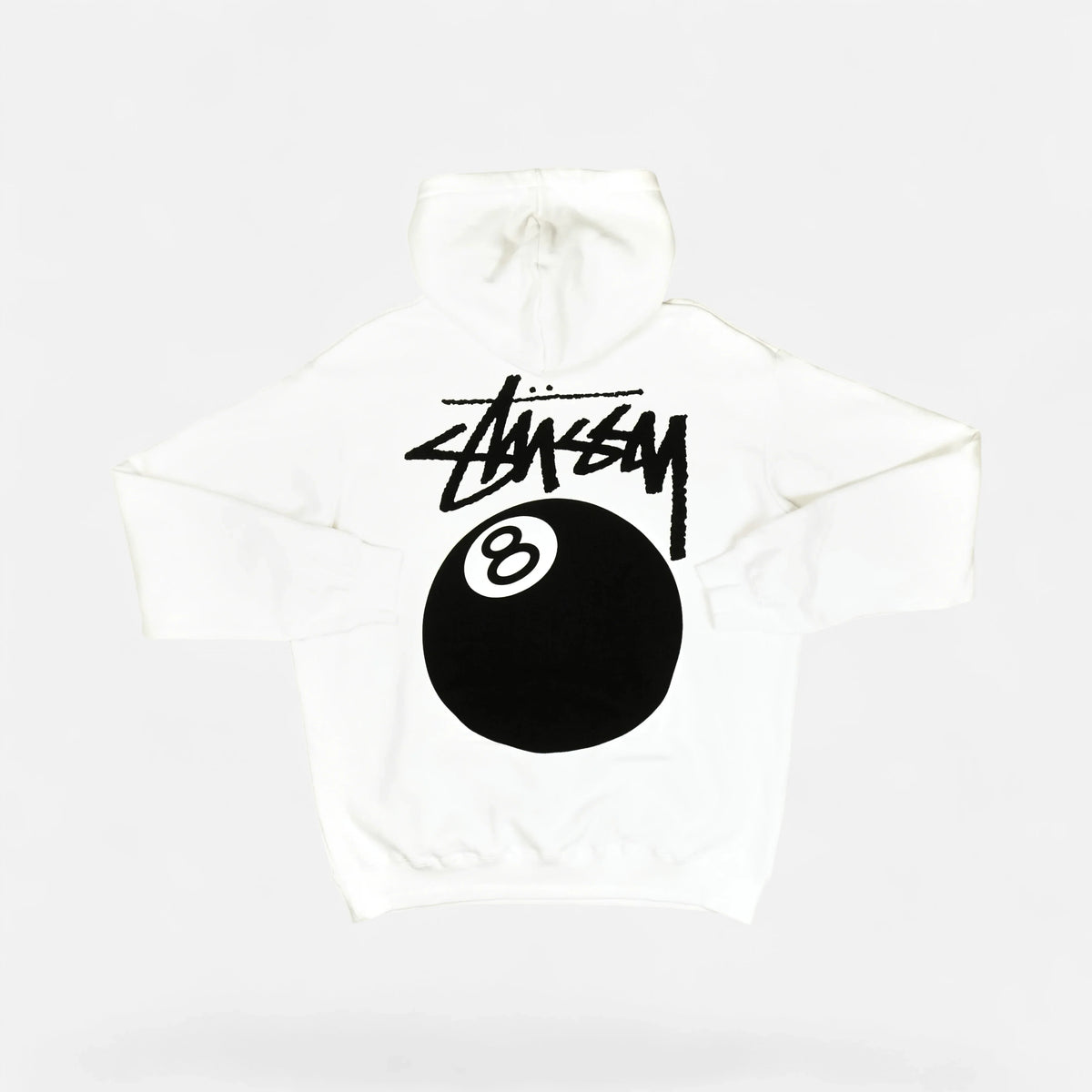Stüssy White 8 Ball Hoodie