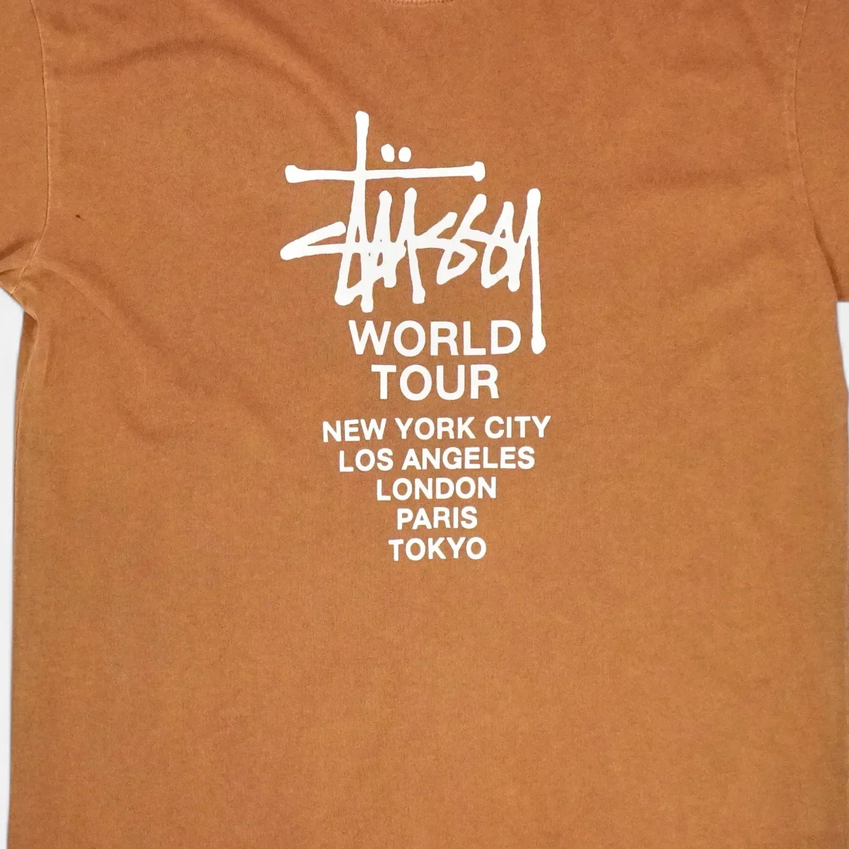 Stüssy Brown Cities Graphic T-shirt