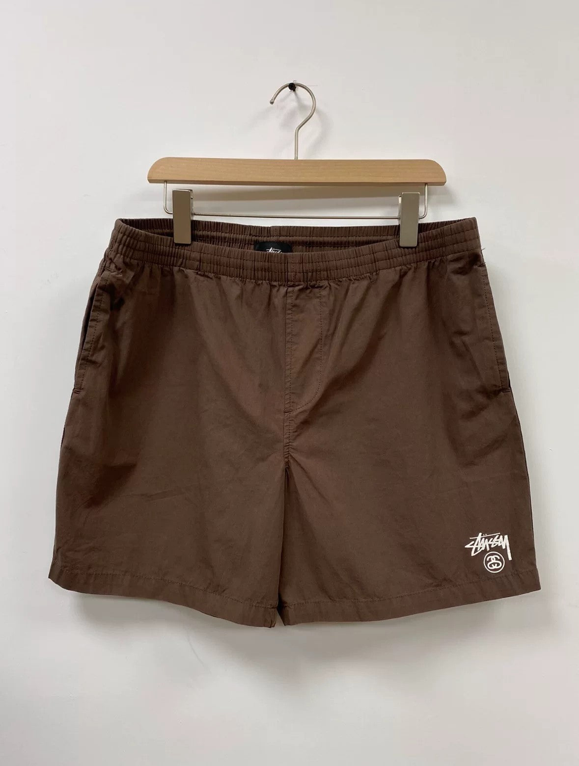 Stussy Everyday Casual Shorts with Double Logo Print