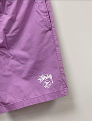 Stussy Everyday Casual Shorts with Double Logo Print
