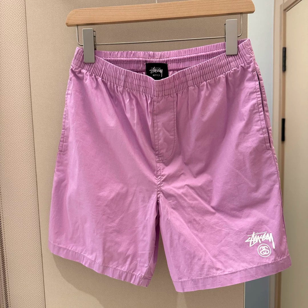 Stussy Everyday Casual Shorts with Double Logo Print