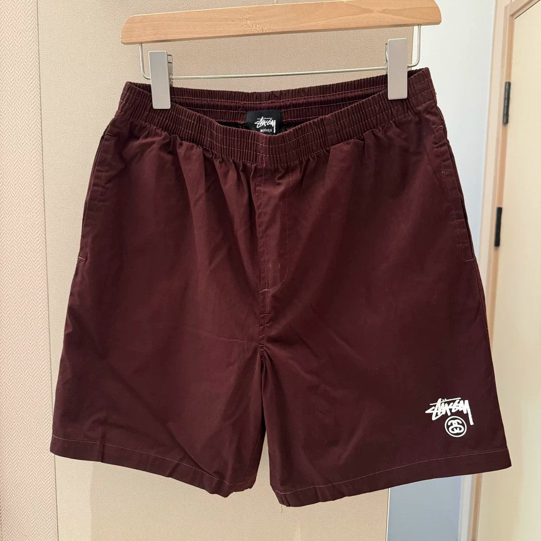 Stussy Everyday Casual Shorts with Double Logo Print