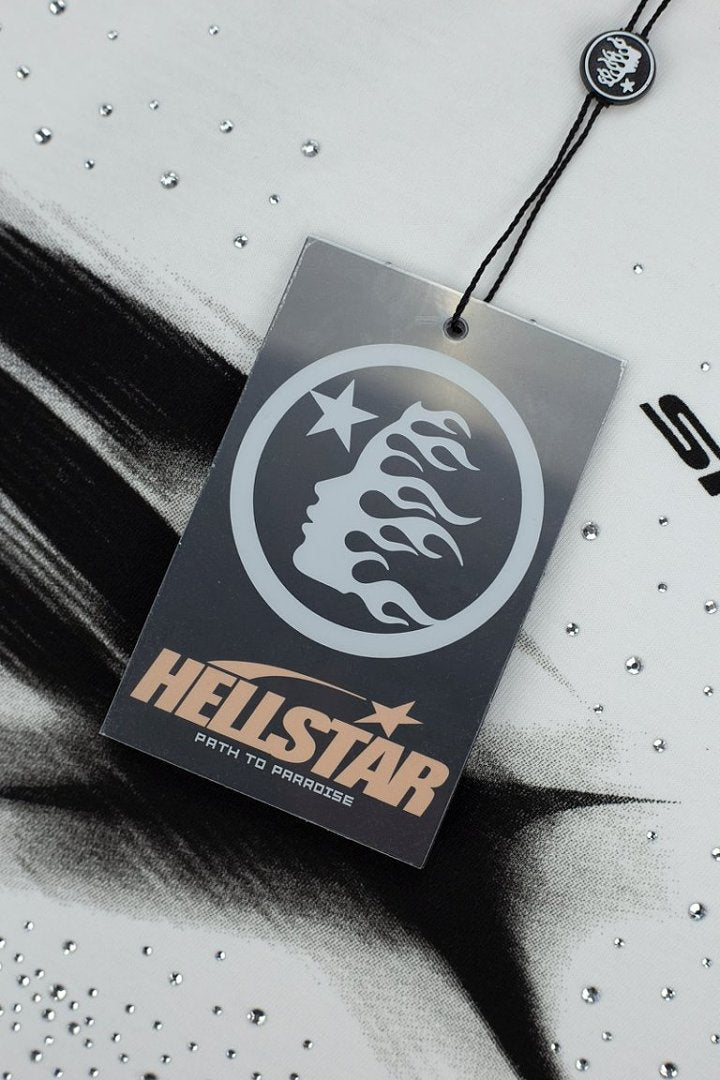 Hellstar Abstract Racing Tribal Logo Graphic T-Shirt