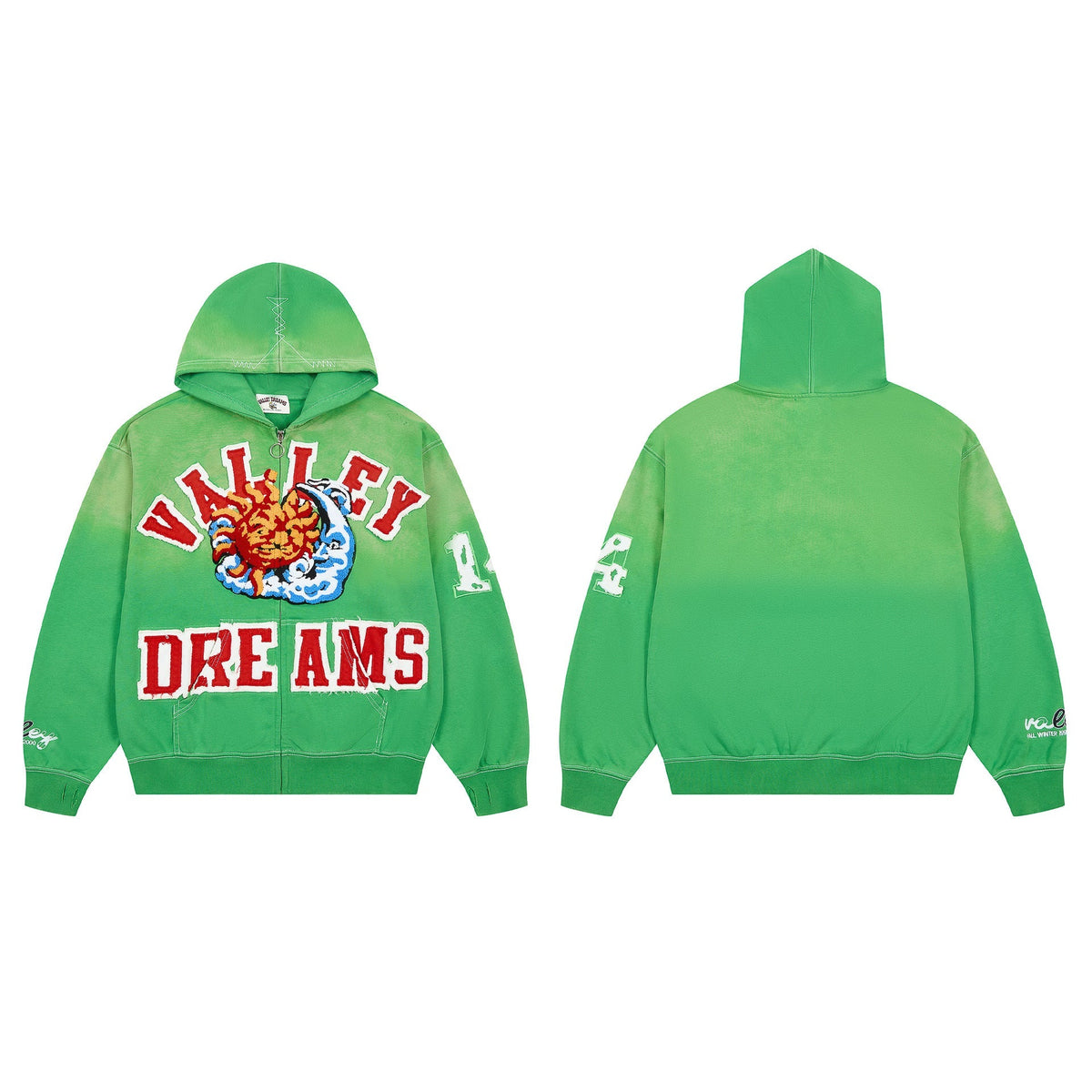 Vale Forever Green Dreams Graphic Hoodie – Colorful Streetwear