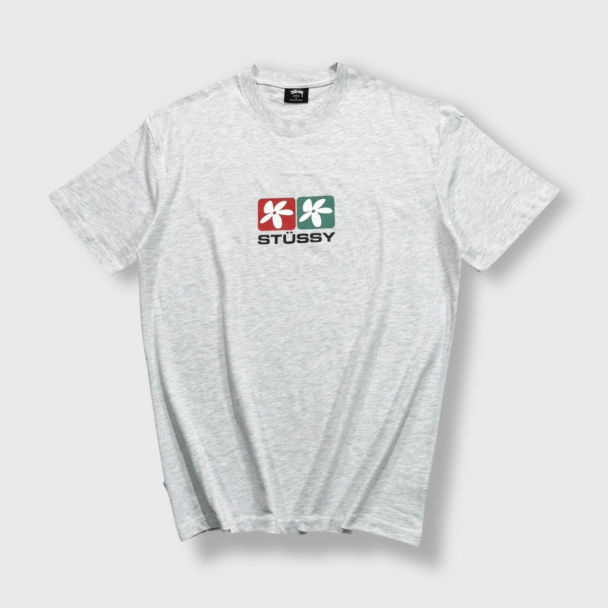 Stüssy Grey Flower T-shirt