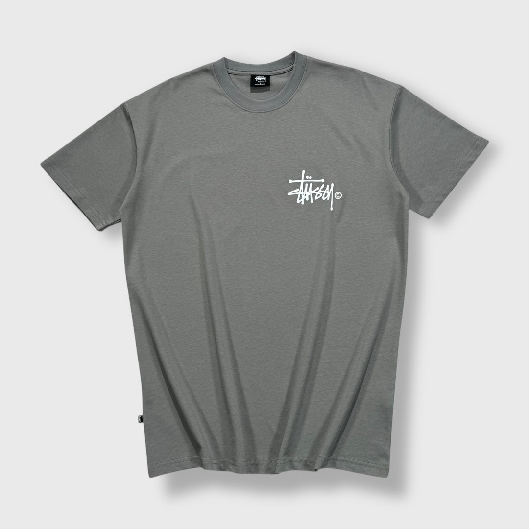 Stüssy Grey Graffiti Logo T-shirt
