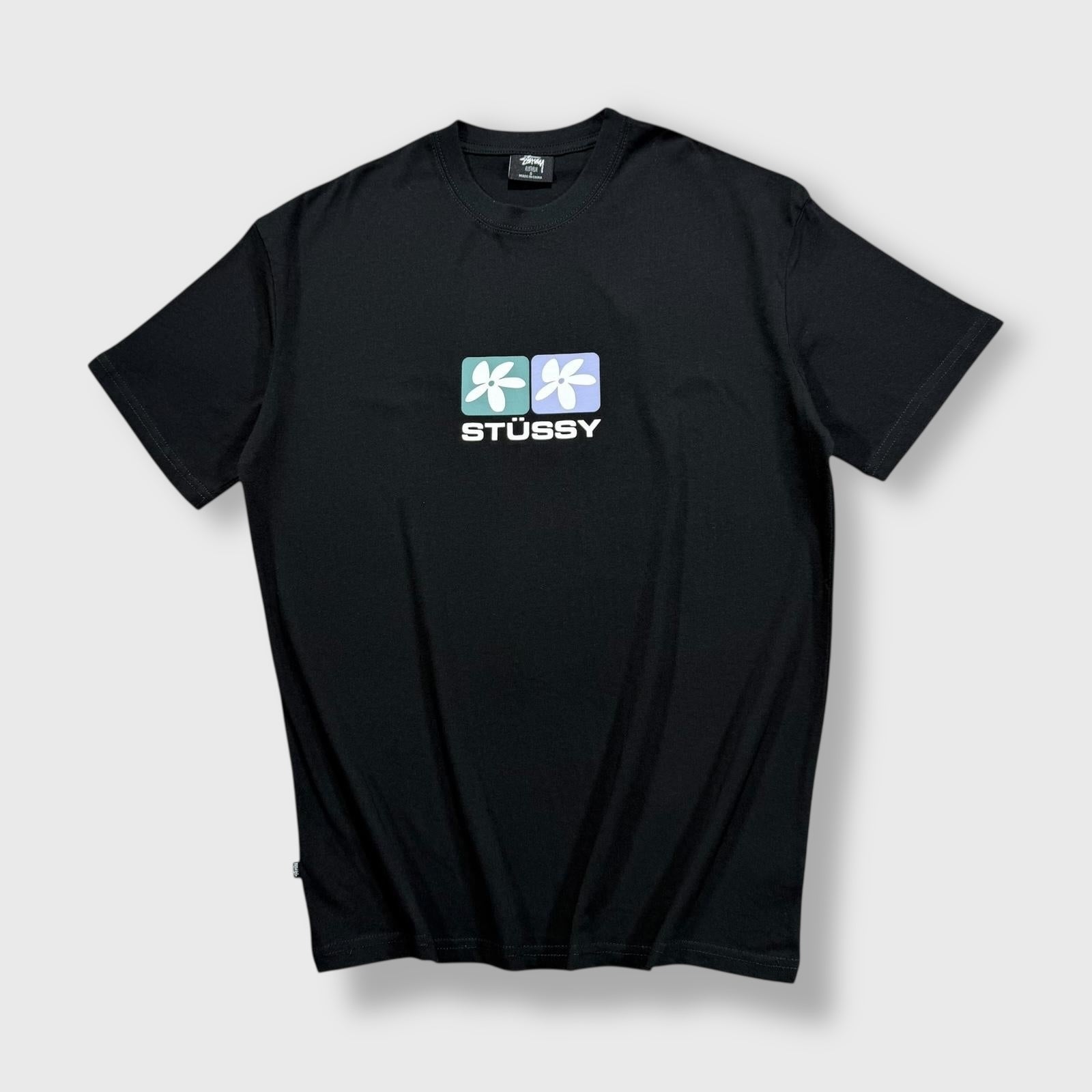 Stüssy Black Flower T-shirt