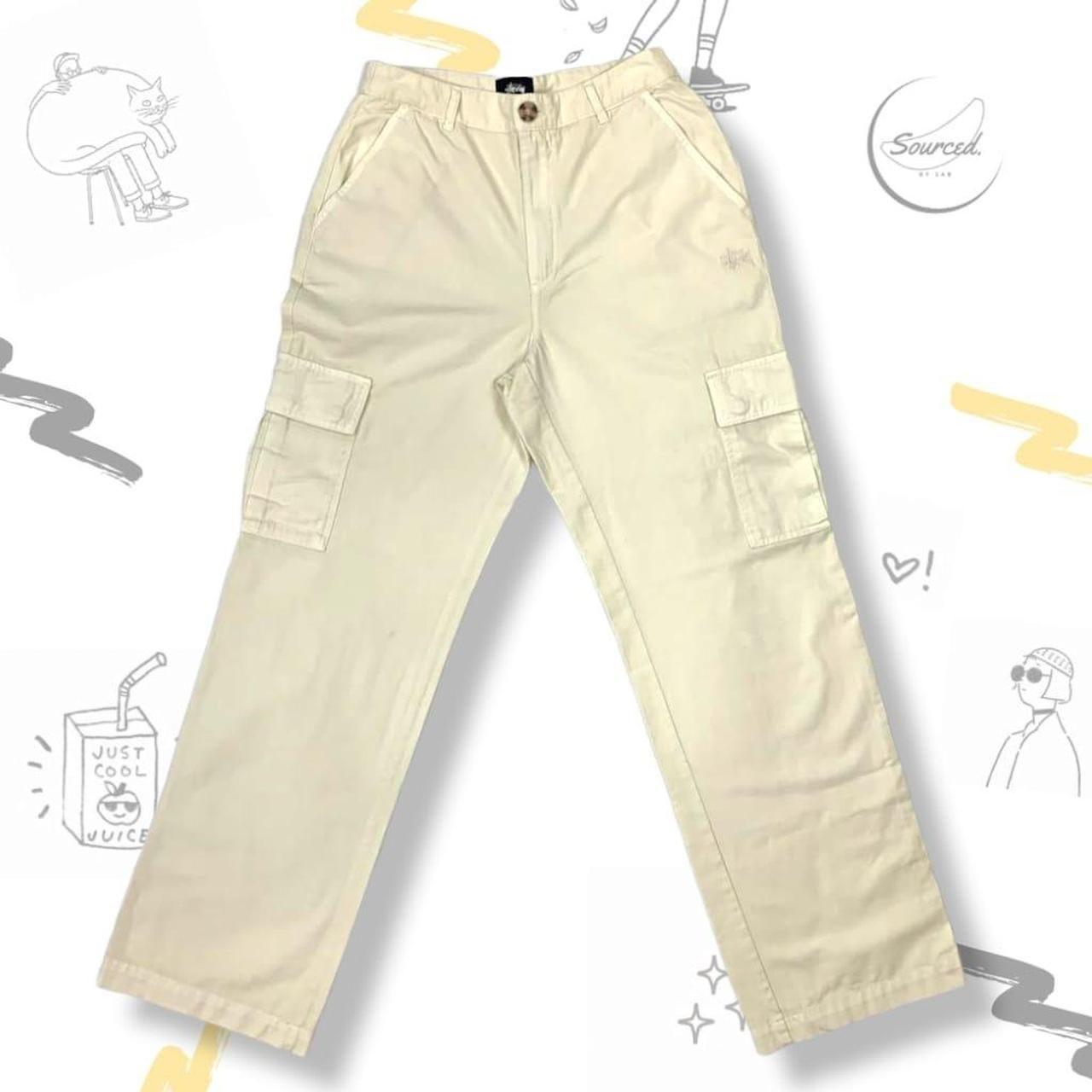 Stüssy Womens Cream Cargo Pants