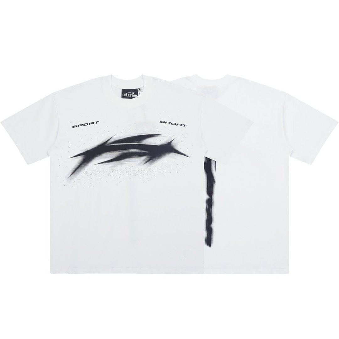 Hellstar Abstract Racing Tribal Logo Graphic T-Shirt