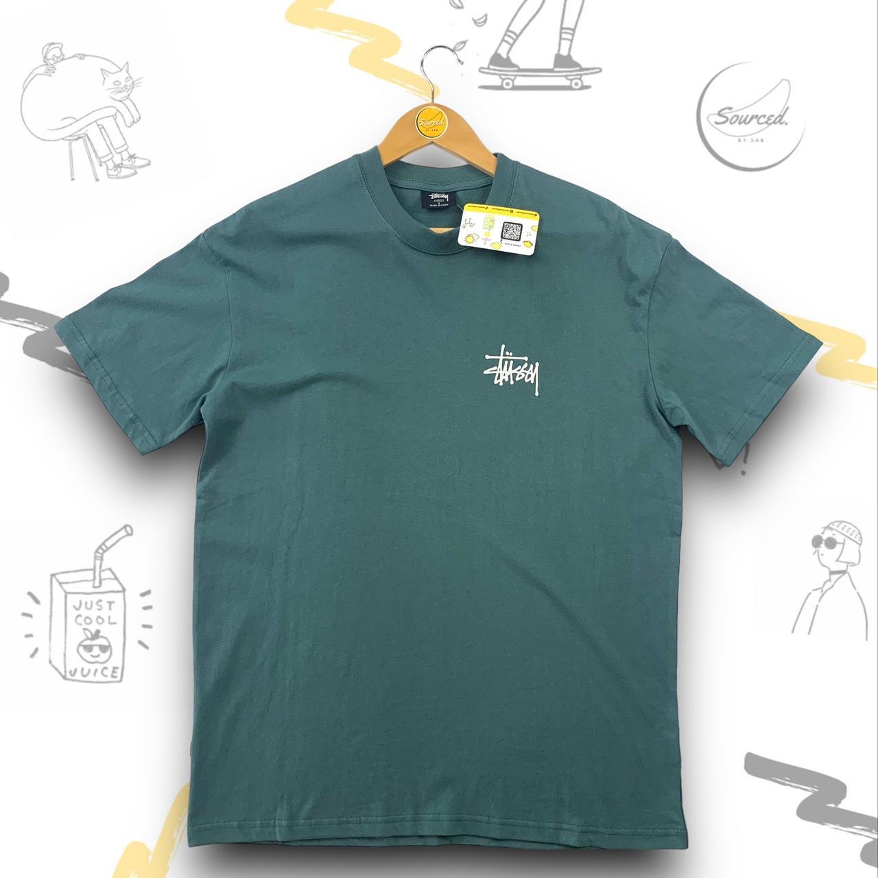 Stüssy Green T-shirt With "Extra Tough Workwear" Graphic