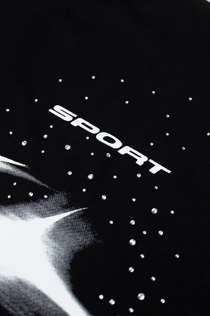 Hellstar Abstract Racing Tribal Logo Graphic T-Shirt