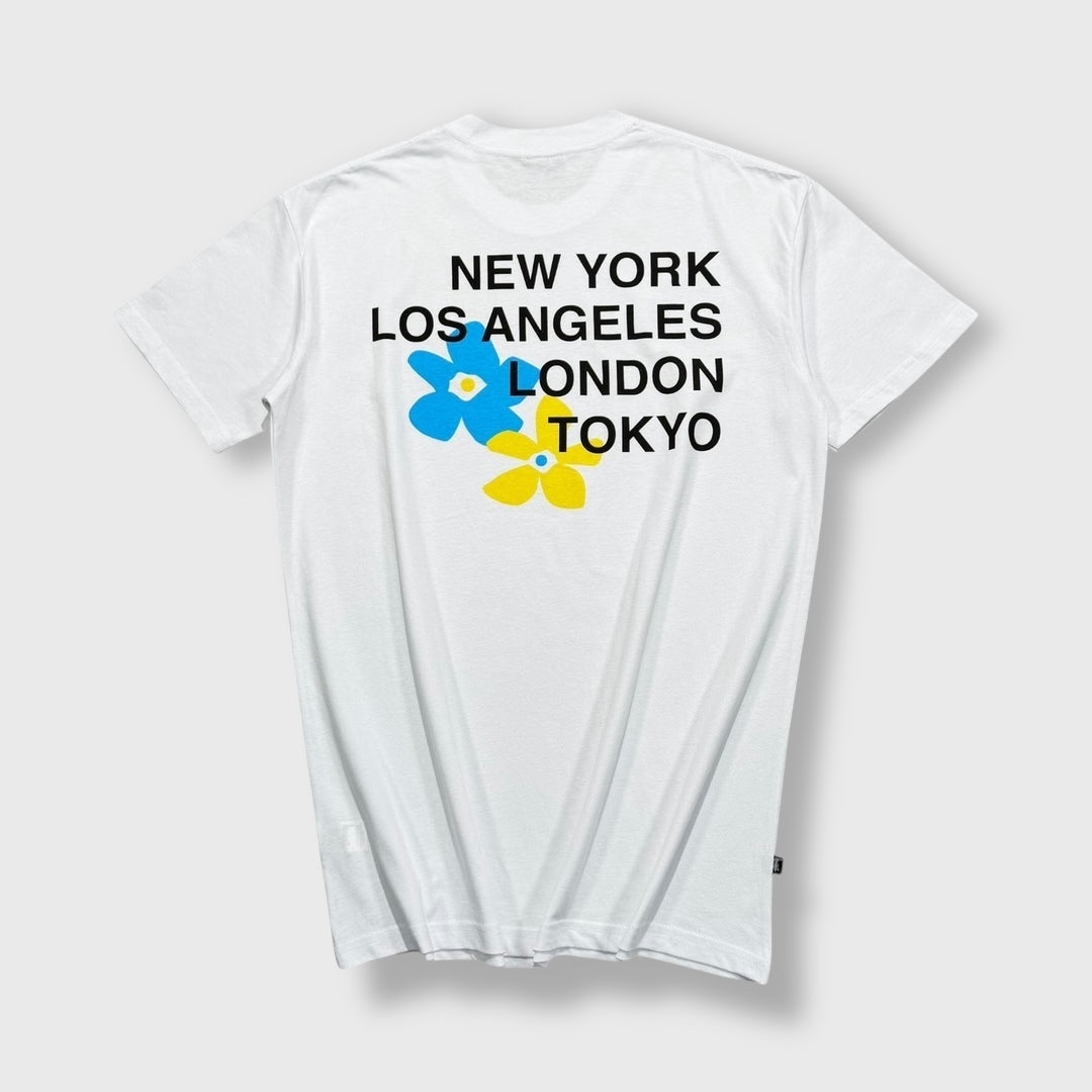 Stüssy White Flower Graphic T-shirt