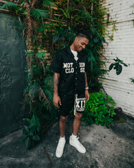 Black “Backyard” Nylon shirt
