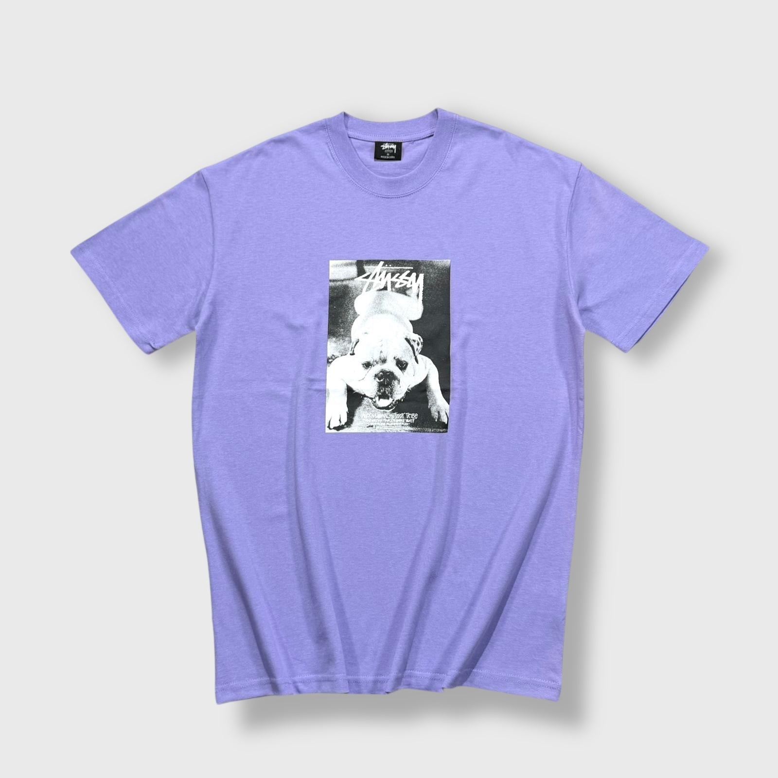 Stussy Purple Dog Graphic T-shirt