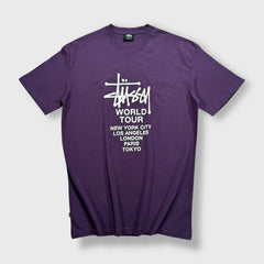 Stüssy Purple World Tour T-shirt