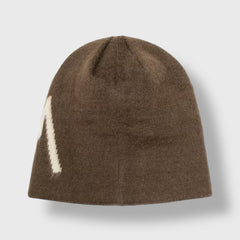 Stüssy Brown Script Beanie — New With Tags