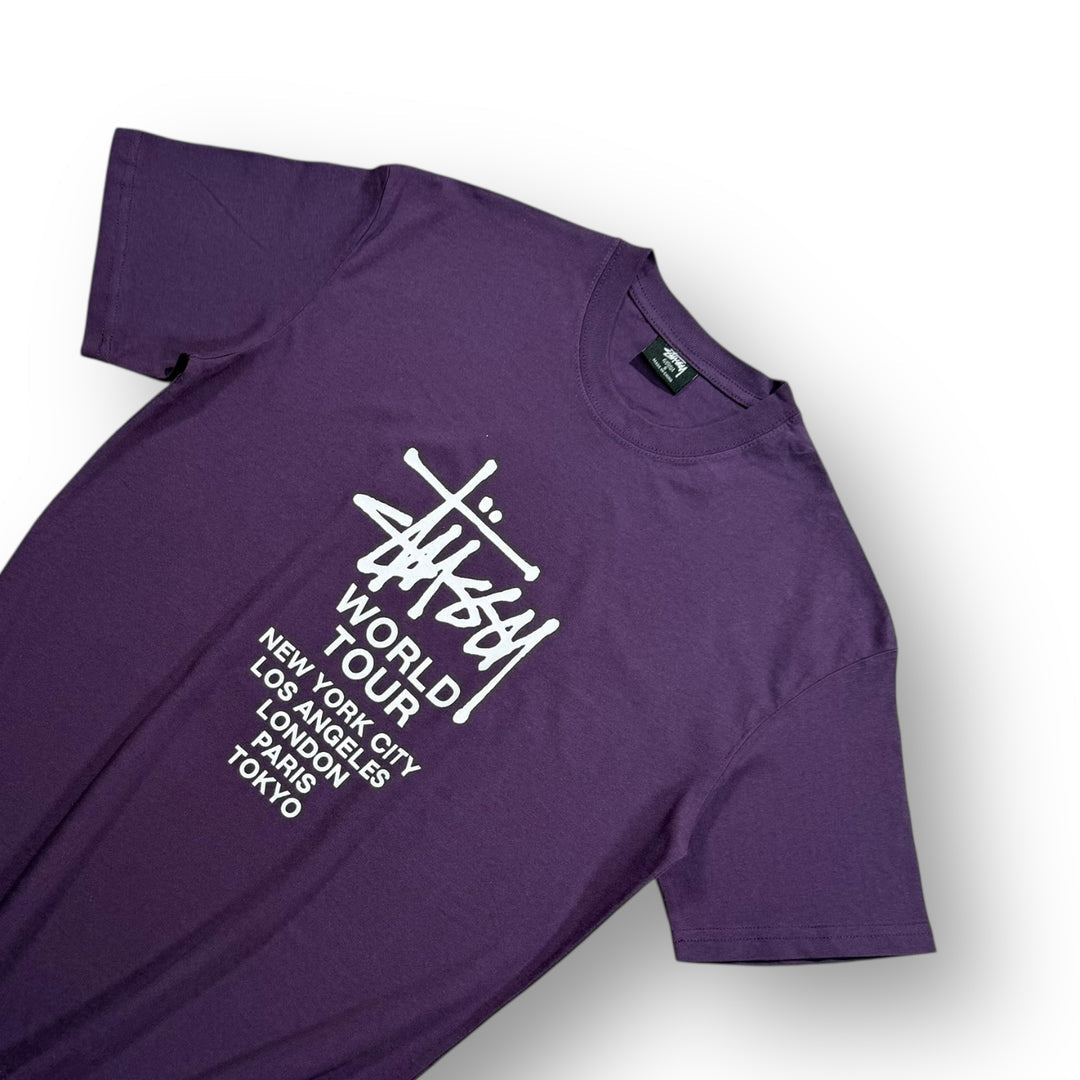 Stüssy Purple World Tour T-shirt