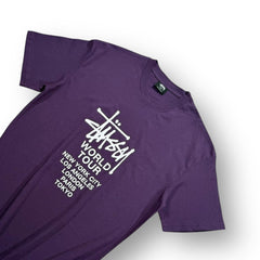 Stüssy Purple World Tour T-shirt