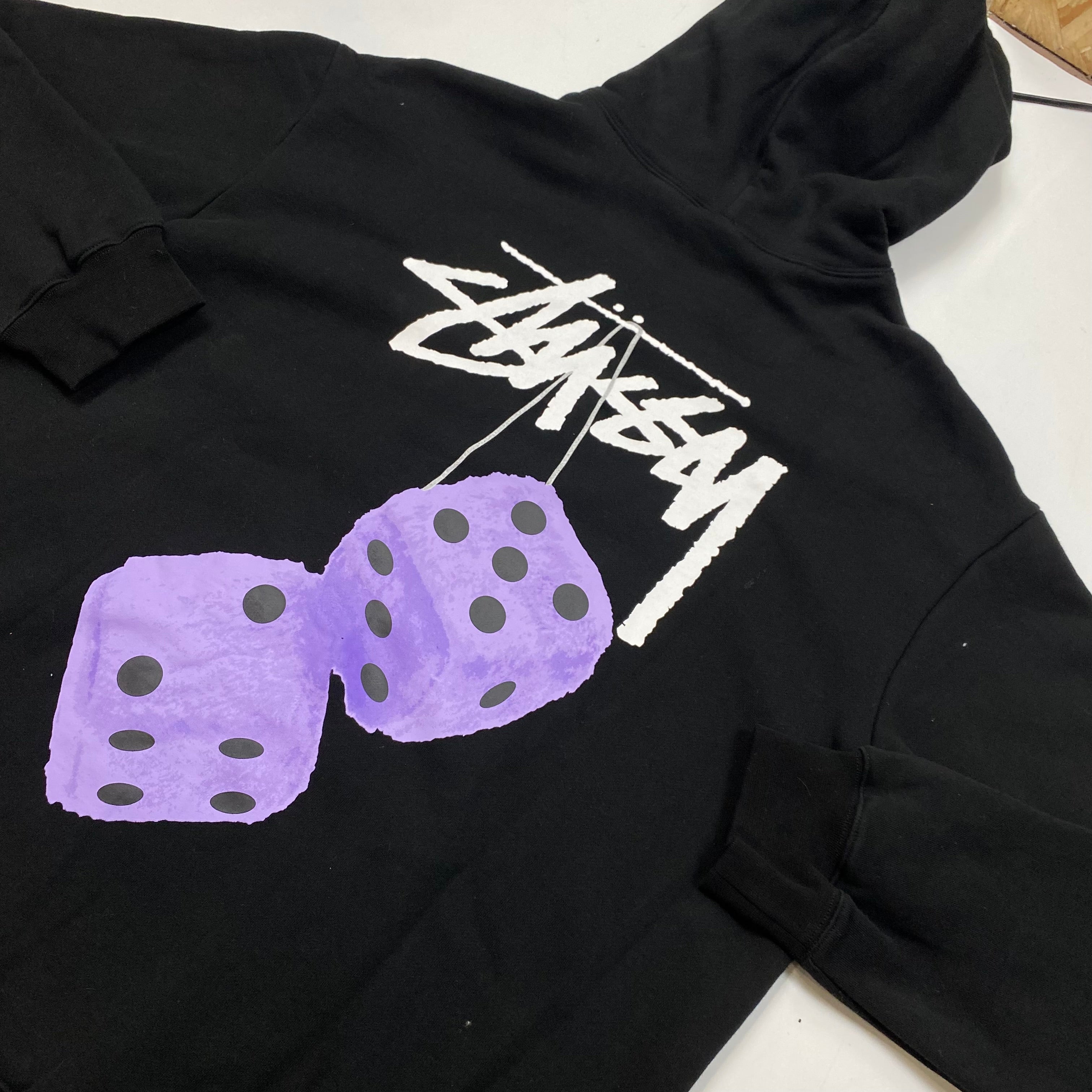 Stüssy Dice Purple Graphic Hoodie
