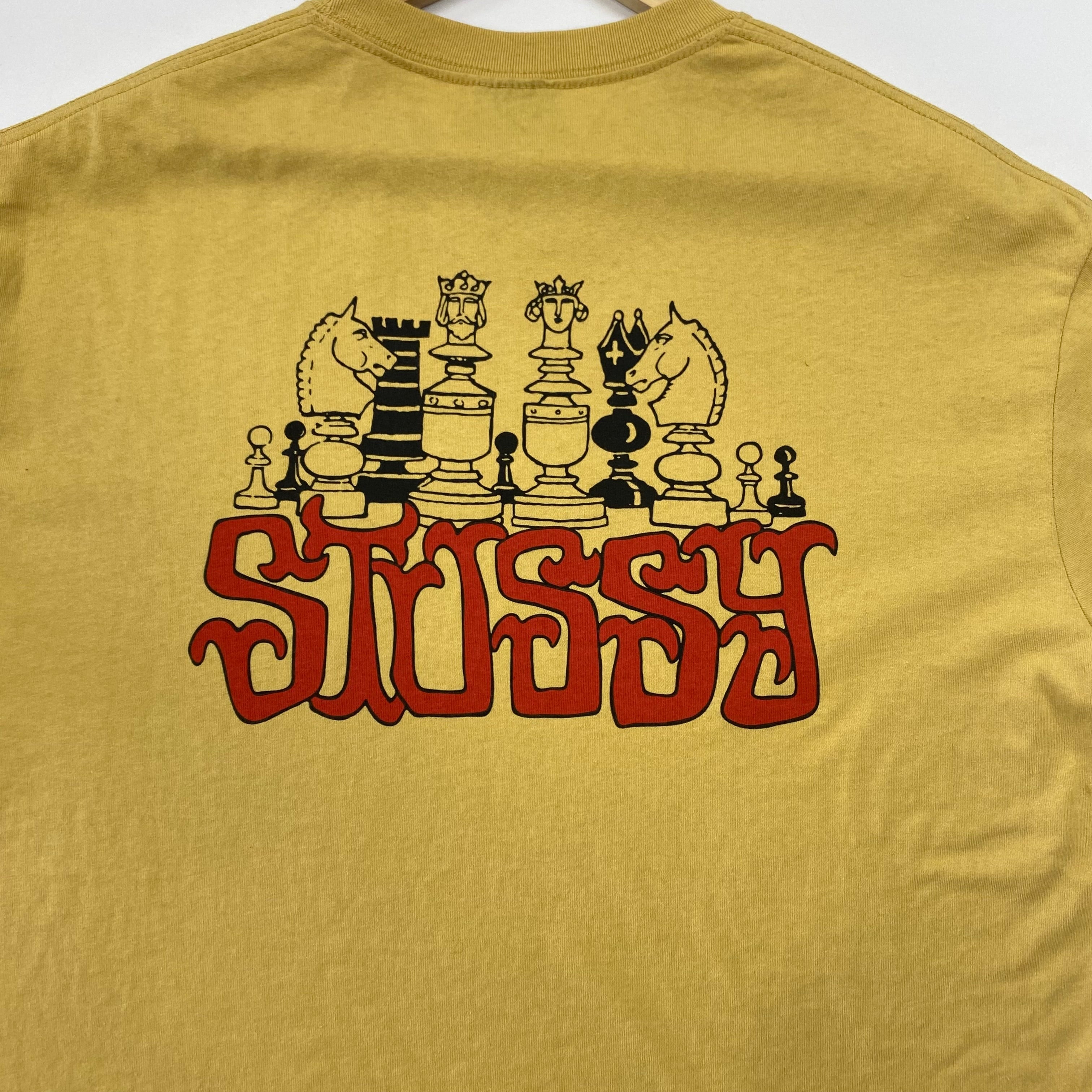 Stüssy Yellow Chess Pieces T-shirt