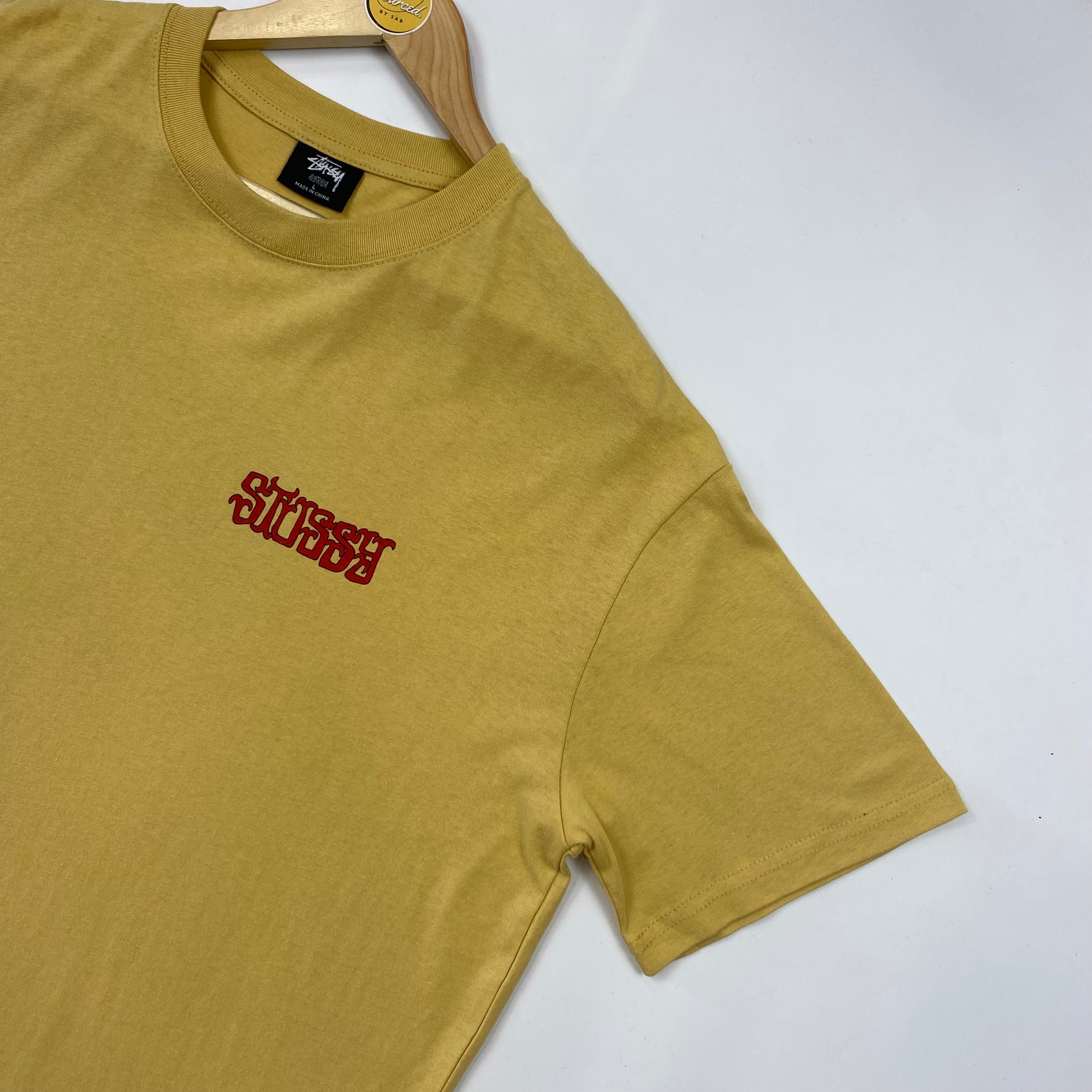 Stüssy Yellow Chess Pieces T-shirt