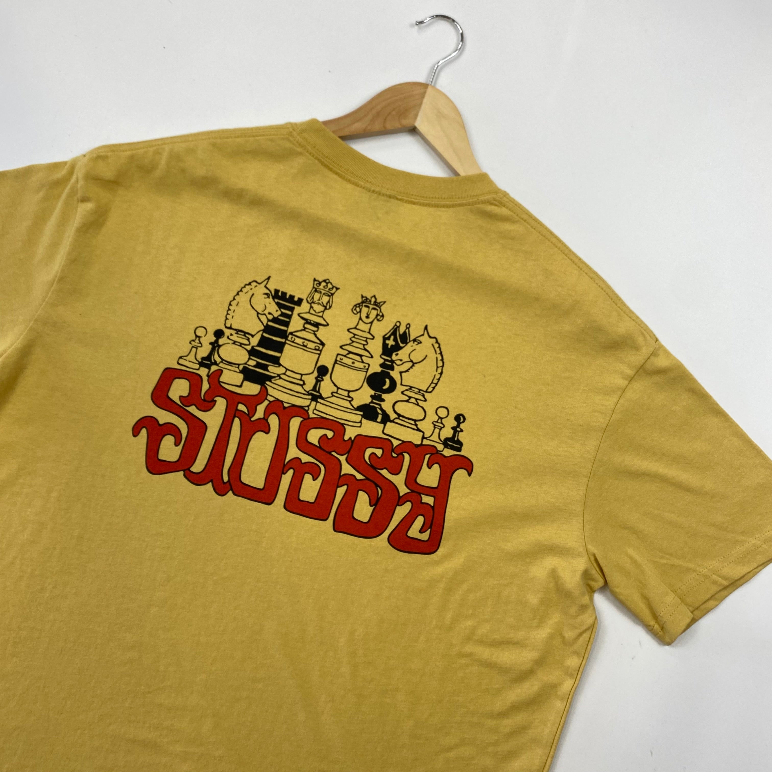 Stüssy Yellow Chess Pieces T-shirt
